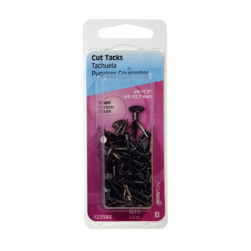 HILLMAN Anchor Wire No. 6 X 1/2 in. L Blue Steel Cut Tacks 1 pk
