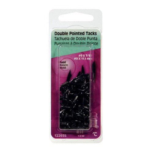HILLMAN Anchor Wire No. 9 X 7/16 in. W X 0.4375 in. L Blue Steel Double Point Tack Staple 9 Ga. 1 pk