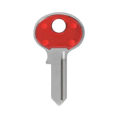 HILLMAN ColorPlus Padlock Key Blank Single Red