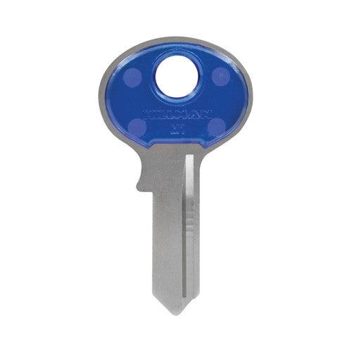 HILLMAN ColorPlus Traditional Key Padlock Key Blank Single Blue/Silver