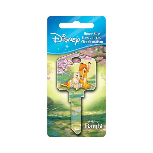 HILLMAN Disney Bambi and Thumper House Key Blank 66/97 Single For Kwikset and Titan Locks Multicolor
