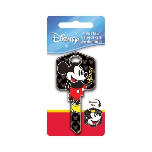 HILLMAN Disney Mickey Mouse House Key Blank 66/97 Single For Kwikset and Titan Locks Multicolored — Model 87626