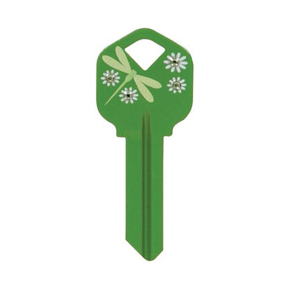 HILLMAN DIVA Dragonfly House/Office Universal Key Blank Single Green