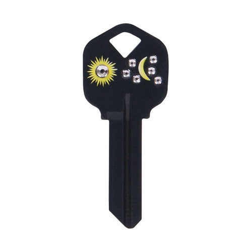 HILLMAN DIVA Sun & Moon House/Office Universal Key Blank Single Black
