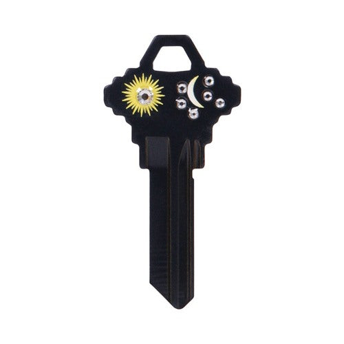 HILLMAN DIVA Sun & Moon House/Office Universal Key Blank Single Black