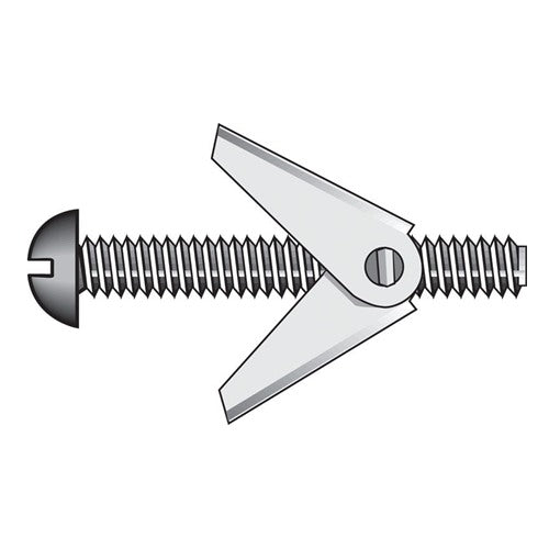 HILLMAN Fas-N- Tite 1/4 in. D X 4 in. L Round Steel Toggle Bolt 1 pk