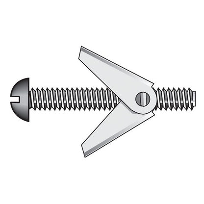 HILLMAN Fas-N- Tite 1/8 in. D X 3 in. L Truss Zinc-Plated Steel Toggle Bolt 1 pk