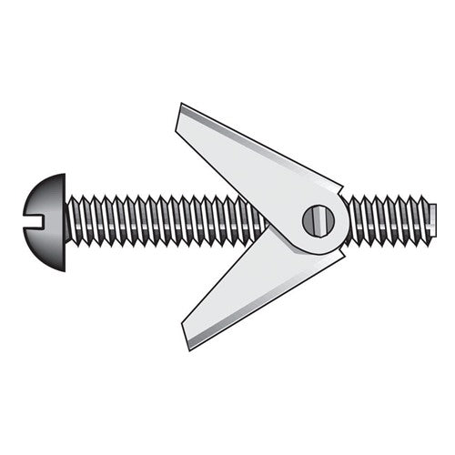 HILLMAN Fas-N- Tite 1/8 in. D X 3 in. L Truss Zinc-Plated Steel Toggle Bolt 1 pk
