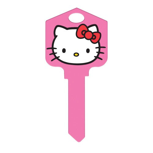 HILLMAN Hello Kitty House Key Blank 66/97 Single For Kwikset and Titan Locks Pink