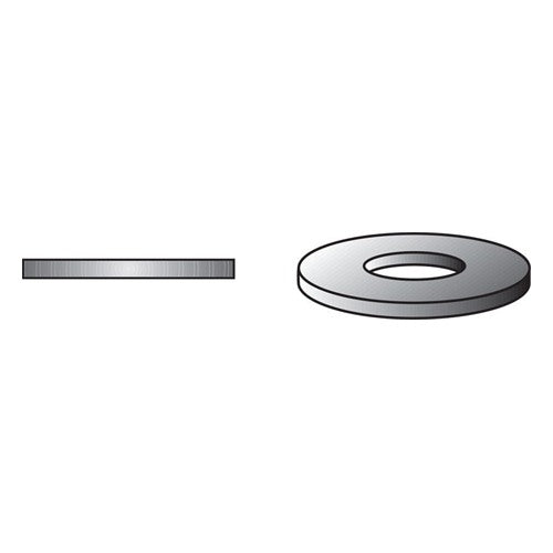 HILLMAN Hot Dipped Galvanized Steel 1/4 in. USS Flat Washer 100 pk