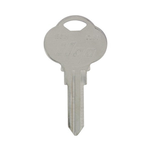 HILLMAN KeyKrafter Automotive Key Blank 190 Double For Club Steering Wheel Silver