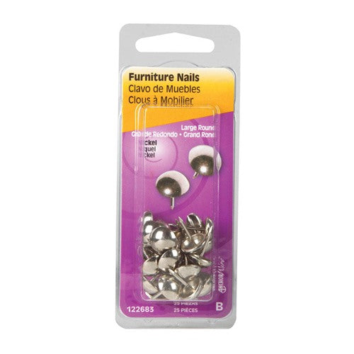 HILLMAN Large Size Brass Furniture Nails 1 pk