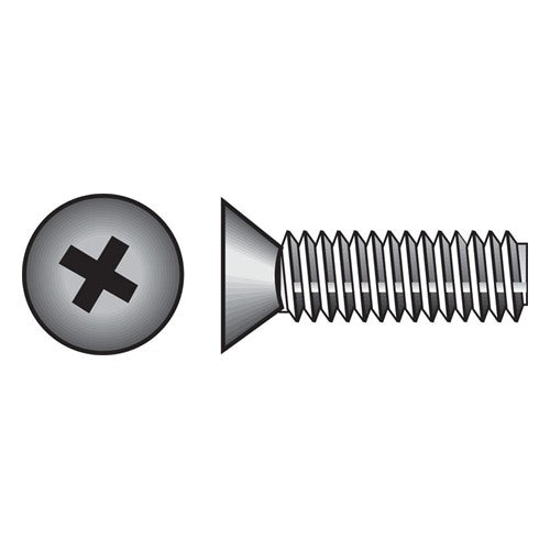 HILLMAN No. 1/4-20 Ga. X 1-1/2 in. L Phillips Flat Head Stainless Steel Machine Screws 100 pk