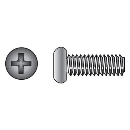 HILLMAN No. 1/4-20 Ga. X 1-1/2 in. L Phillips Flat Head Stainless Steel Machine Screws 100 pk