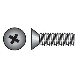 HILLMAN No. 1/4-20 Ga. X 2-1/2 in. L Phillips Flat Head Zinc-Plated Steel Machine Screws 101145 100 pk