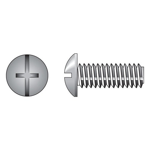 HILLMAN No. 1/4-20 Ga. X 3/4 in. L Combination Truss Head Zinc-Plated Steel Machine Screws 100 pk