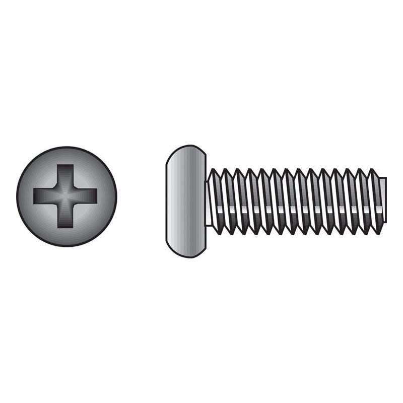 HILLMAN No. 1/4-20 Ga. X 3/4 in. L Phillips Pan Head Stainless Steel Machine Screws 100 pk