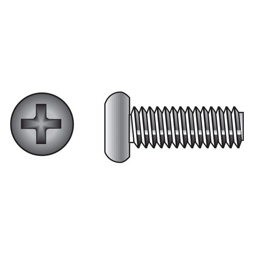 HILLMAN No. 10-24 Ga. X 1-1/2 in. L Phillips Flat Head Stainless Steel Machine Screws 100 pk