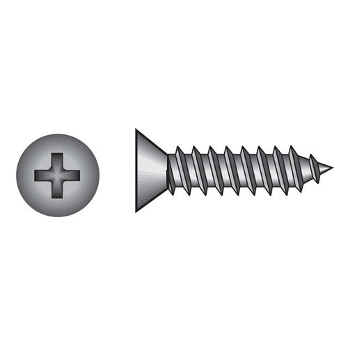 HILLMAN No. 10 Ga. X 3 in. L Phillips Flat Head Sheet Metal Screws 50 pk