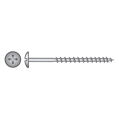 HILLMAN No. 10 X 2-1/2 in. L Phillips Black Phosphate Coarse Cabinet Screws 1 pk