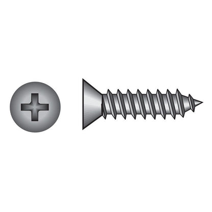 HILLMAN No. 12 Ga. X 3 in. L Phillips Pan Head Sheet Metal Screws 100 pk
