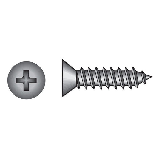 HILLMAN No. 12 Ga. X 3 in. L Phillips Pan Head Sheet Metal Screws 100 pk
