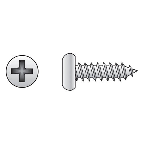HILLMAN No. 6 Ga. X 1-1/4 in. L Phillips Pan Head Sheet Metal Screws 100 pk
