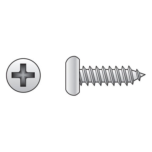 HILLMAN No. 6 Ga. X 1-1/4 in. L Phillips Pan Head Sheet Metal Screws 100 pk