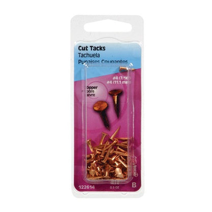 HILLMAN No. 6 X 1/2 in. L Copper Cut Tacks 0.5 pk