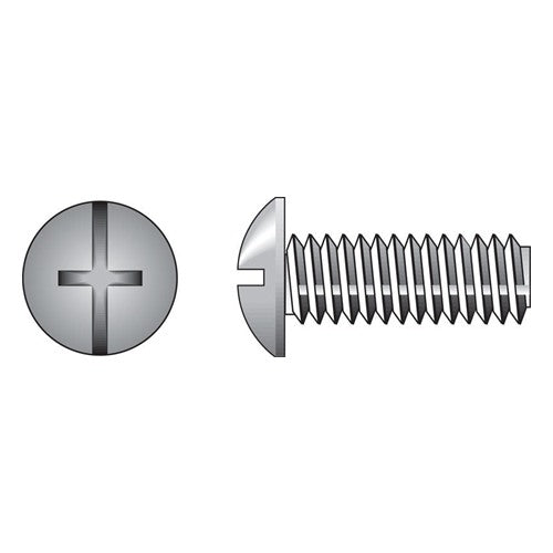 HILLMAN No. 8-32 Ga. X 1-1/2 in. L Combination Truss Head Zinc-Plated Steel Machine Screws 100 pk
