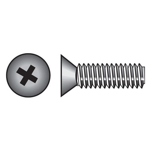 HILLMAN No. 8-32 Ga. X 1-1/2 in. L Phillips Flat Head Stainless Steel Machine Screws 100 pk