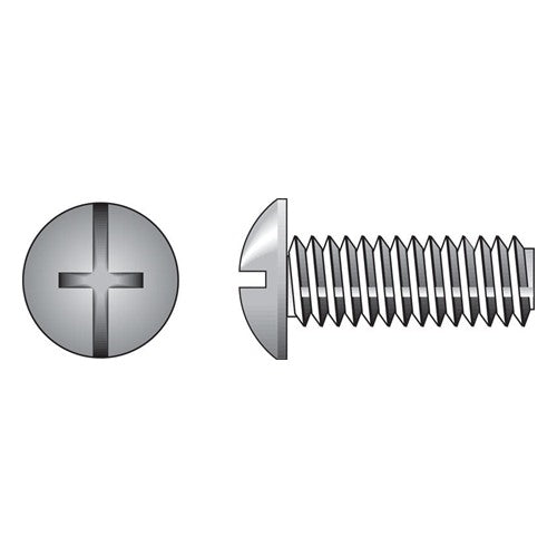 HILLMAN No. 8-32 Ga. X 1-1/4 in. L Combination Truss Head Zinc-Plated Steel Machine Screws 100 pk