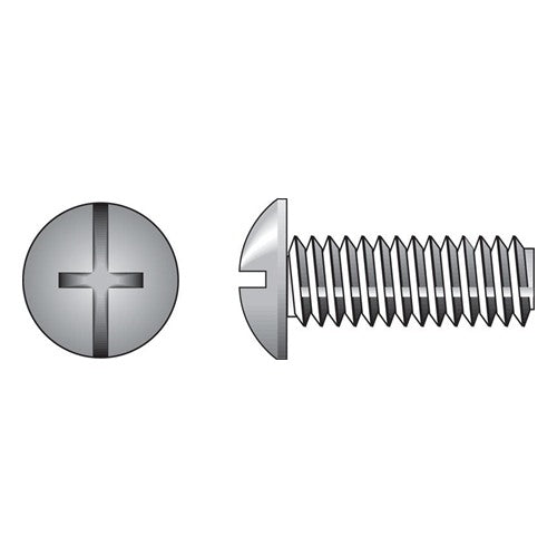 HILLMAN No. 8-32 Ga. X 1-3/4 in. L Combination Truss Head Zinc-Plated Steel Machine Screws 100 pk
