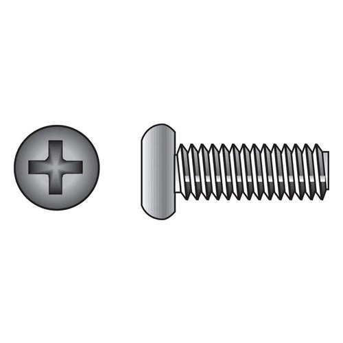 HILLMAN No. 8-32 Ga. X 1 in. L Phillips Flat Head Stainless Steel Machine Screws 100 pk