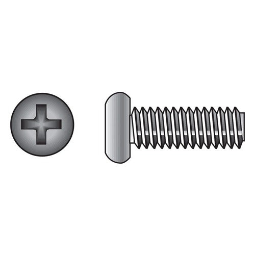 HILLMAN No. 8-32 Ga. X 2 in. L Phillips Pan Head Stainless Steel Machine Screws 100 pk