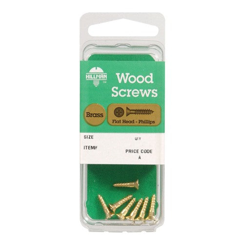 HILLMAN No. 8 X 1 in. L Phillips Coarse Wood Screws 1 pk