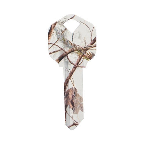 HILLMAN RealTree Snow House/Office Universal Key Blank Single