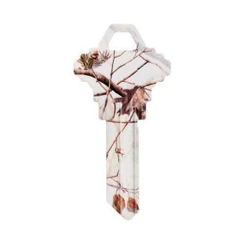 HILLMAN RealTree Snow House/Office Universal Key Blank Single