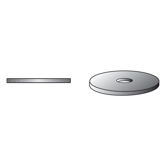 HILLMAN Stainless Steel 1/4 in. Fender Washer 100 pk