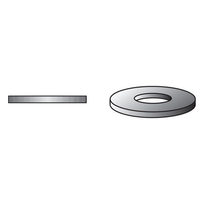 HILLMAN Stainless Steel .190 in. Flat Washer 100 pk