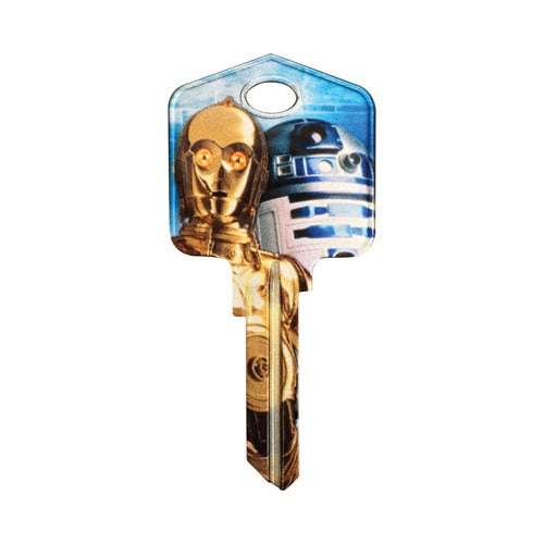 HILLMAN Star Wars Droids House/Padlock Universal Key Blank Single