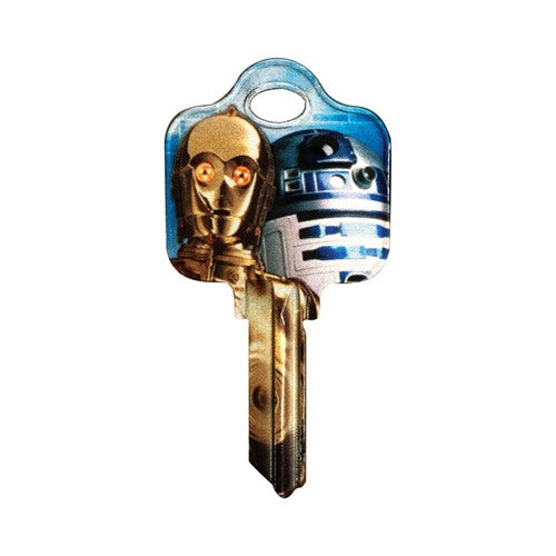 HILLMAN Star Wars Droids House/Padlock Universal Key Blank Single Multicolored