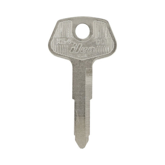 HILLMAN Traditional Key Automotive Key Blank Double For Chrysler Silver