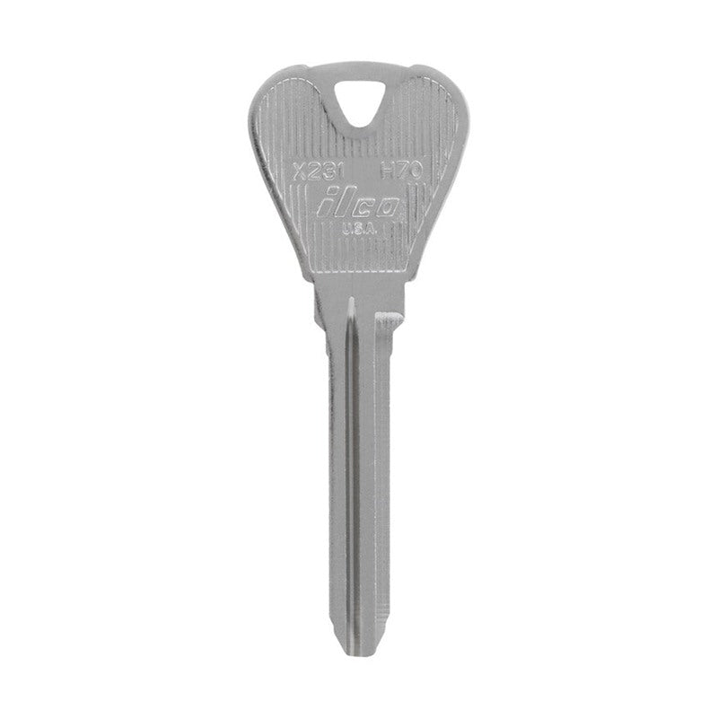 HILLMAN Traditional Key Automotive Key Blank Double For Ford Silver
