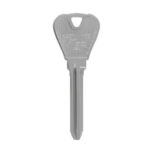 HILLMAN Traditional Key Automotive Key Blank Double For Ford Silver