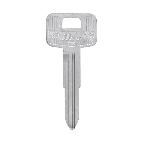 HILLMAN Traditional Key Automotive Key Blank Double For GM Silver