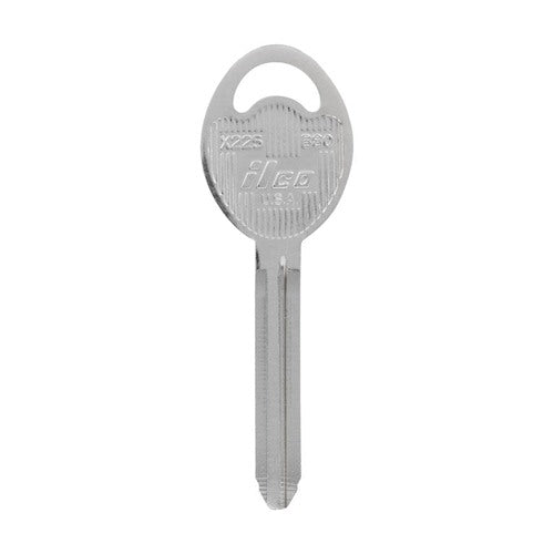 HILLMAN Traditional Key Automotive Key Blank Double For GM Silver