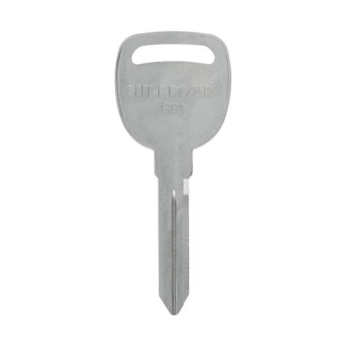 HILLMAN Traditional Key Automotive Key Blank Double For GM Silver