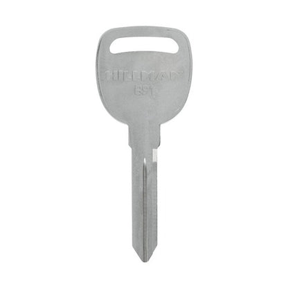 HILLMAN Traditional Key Automotive Key Blank Double For GM Silver