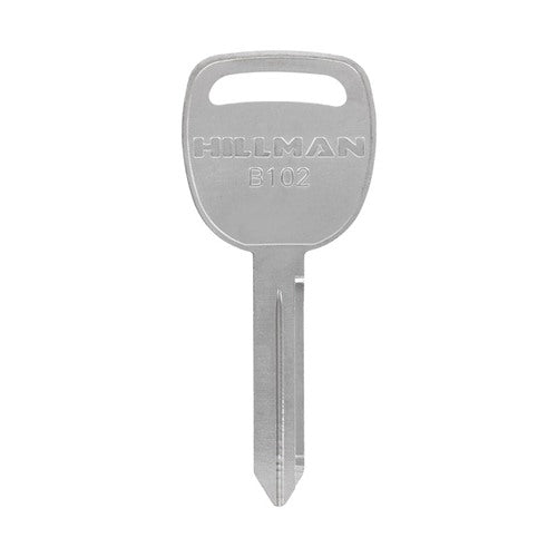 HILLMAN Traditional Key Automotive Key Blank Double For GM Silver